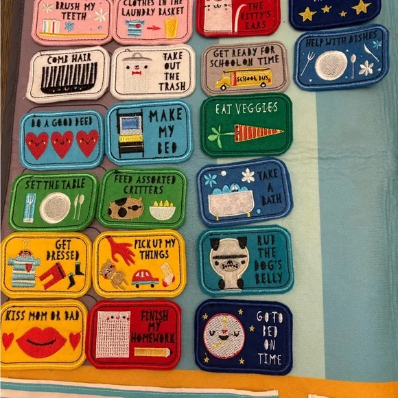 Colorful Weekly Task Chart with Stars - Picture 3 of 10